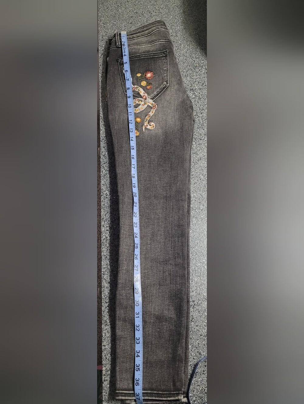 Driftwood Jackie Skinny Hallucination Embroidered Free People Jeans Size 28 - Picture 12 of 12